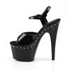 Pleaser - ADORE709LS Sandale à bride à la cheville, Pole dance chaussures - Chaussures de pole dance - Noir Product image